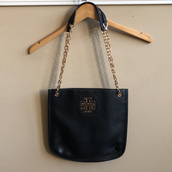 Tory Burch Black Britten Swingpack Leather Bag - Picture 11 of 15